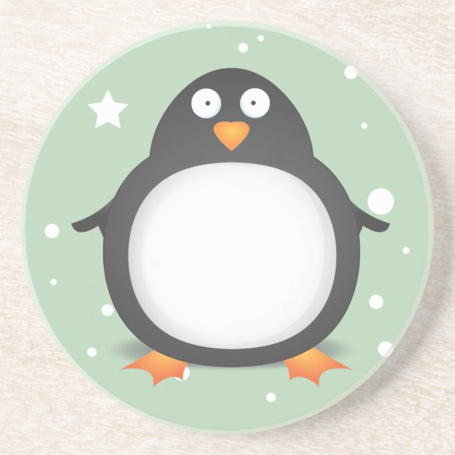 Posavasos Pingüino Rey (Frente)