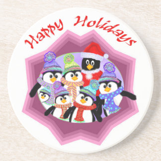 Posavasos Pingüinos de los prácticos de costa del día de