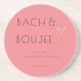 Posavasos Pink Bach y Boujee Bachelorette Party