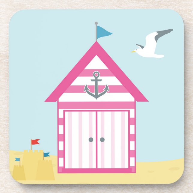 Posavasos Pink Beach Hut (Frente)