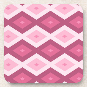 Posavasos Pink diamond pattern