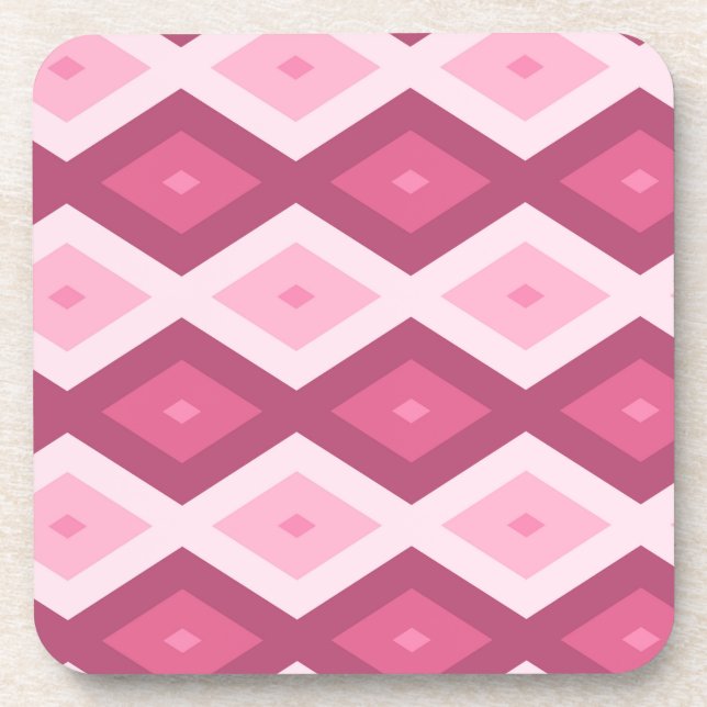 Posavasos Pink diamond pattern (Frente)