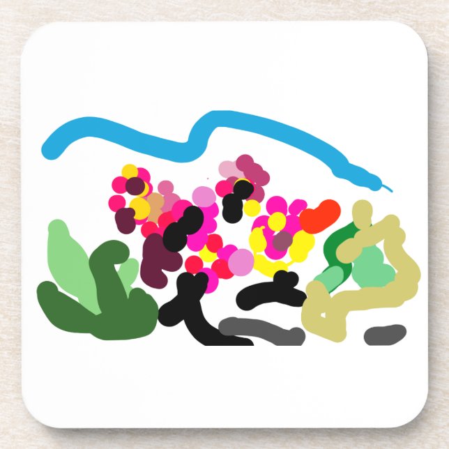 Posavasos Pink flamingos  dance joy (Frente)