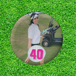 Posavasos Pink Lady Birthday Golf Fiesta Fun