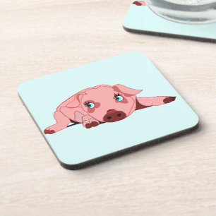 Posavasos Pink Piggy