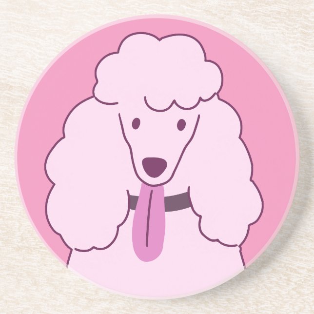 Posavasos Pink Poodle (Frente)