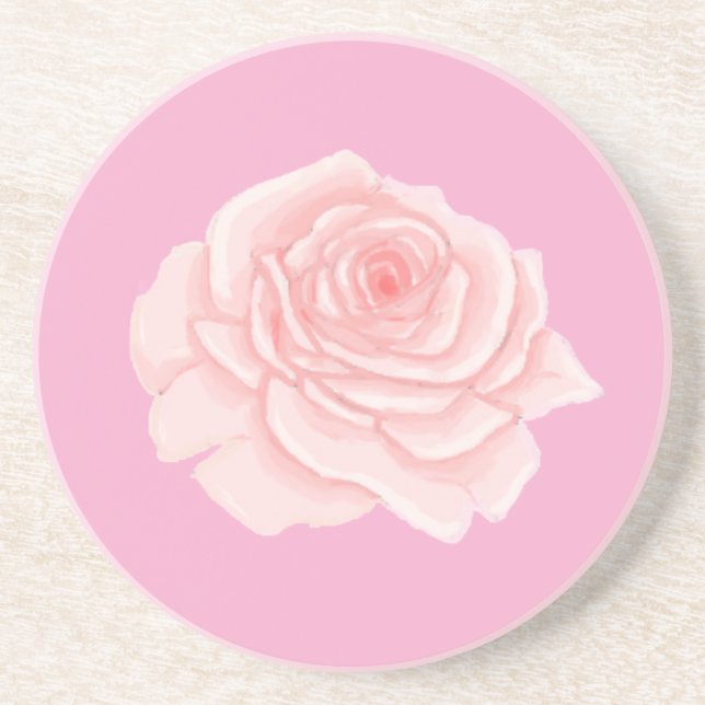 Posavasos Pink rose (Frente)