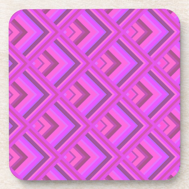 Posavasos Pink stripes scale pattern (Frente)