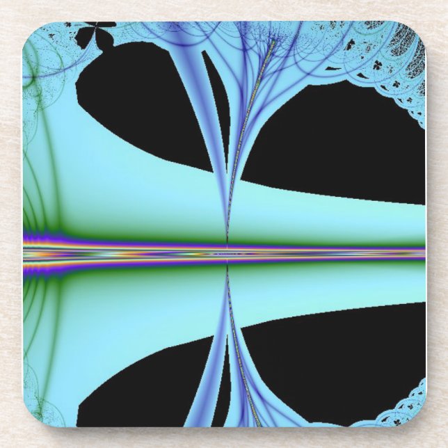 Posavasos Pinpoints azules Resumen conjunto de escayas de co (Frente)