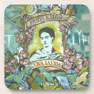 Posavasos Pintada de Frida Kahlo