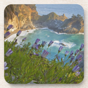 Posavasos Pintoresca McWay Falls cae en la playa y