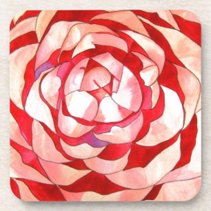 Posavasos Pintura abstracta de arte original de Camellia ros