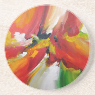 Posavasos Pintura abstracta de expresionismo