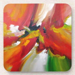 Posavasos Pintura abstracta de expresionismo