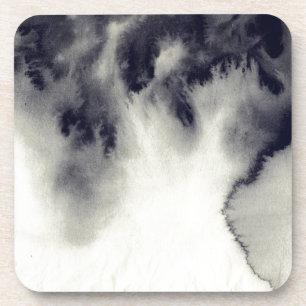 Posavasos Pintura abstracta de la tinta en textura del papel