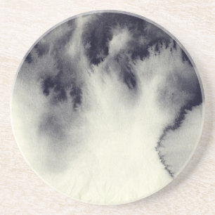 Posavasos Pintura abstracta de la tinta en textura del papel