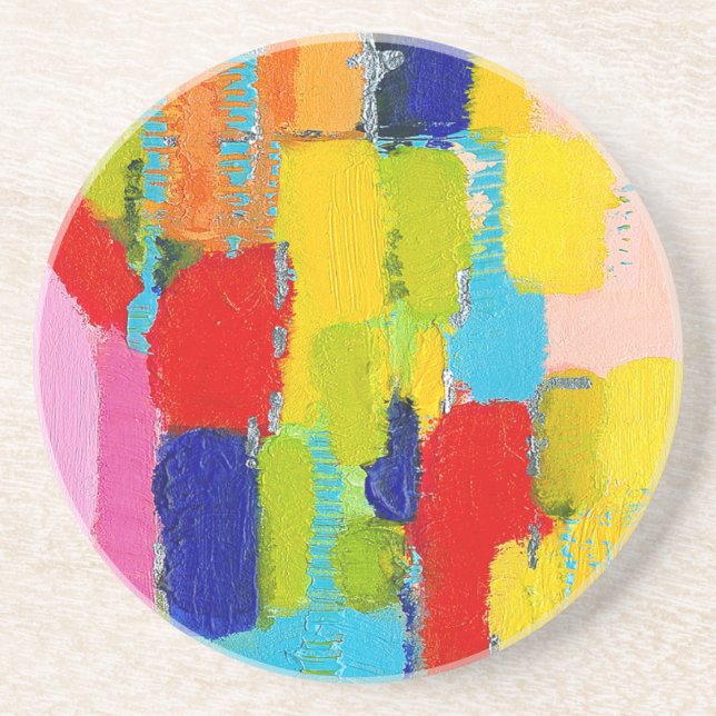 Posavasos Pintura abstracta fantástica de Kris Taylor (Frente)