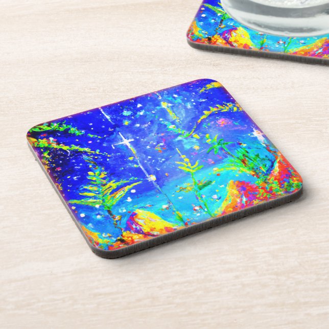 Posavasos Pintura Cuta "Selva Estelar". ¡Hazte con una en Za (Lado Izquierdo)