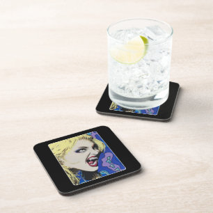 Posavasos Pintura de ‘Beso duro’ sobre una