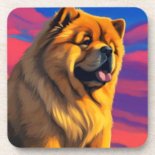 Posavasos Pintura de Chow Chow