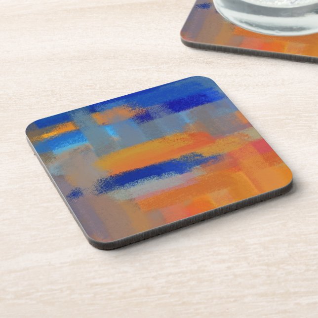 Posavasos Pintura de Colores Abstractos (Lado Izquierdo)