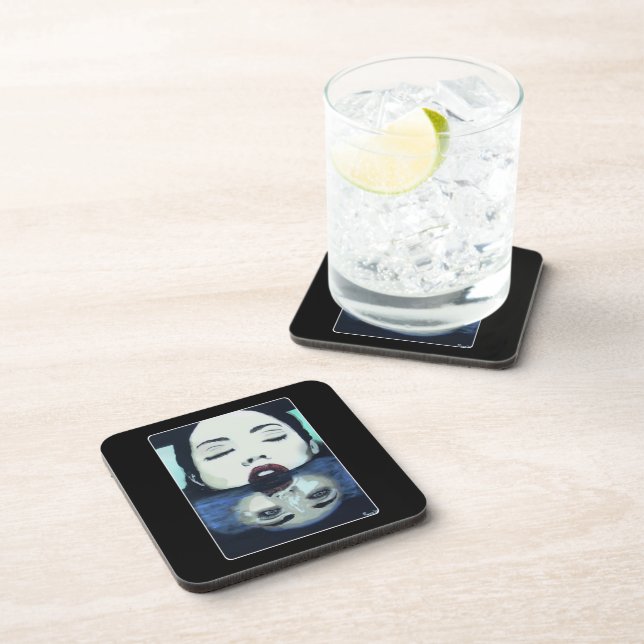 Posavasos Pintura de "Como arriba, más abajo" sobre una (Lado Derecho)