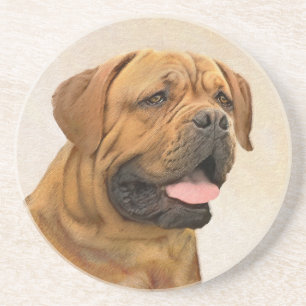 Posavasos Pintura de Dogue de Burdeos - Arte de perro origin