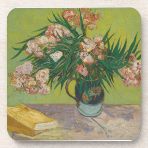 Posavasos Pintura de flores de adelfa de Vincent Van Gogh