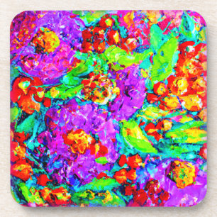 Posavasos Pintura de flores de primavera. ¡Hazte con una en 