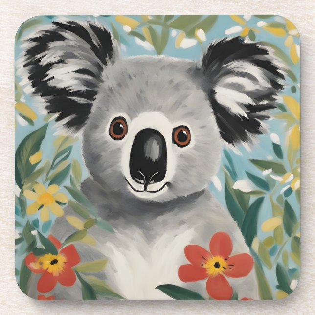 Posavasos Pintura de Koala (Frente)