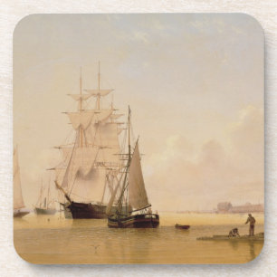 Posavasos Pintura de la nave (aceite en lona) 2