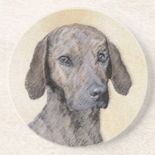 Posavasos Pintura de lott - Arte de perro original lindo