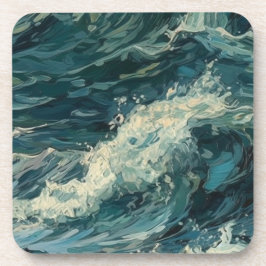 Posavasos Pintura de Ocean Whitecaps