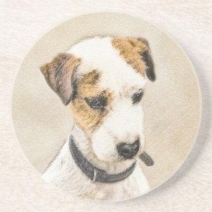 Posavasos Pintura de Parson Jack Russell Terrier - Arte de P