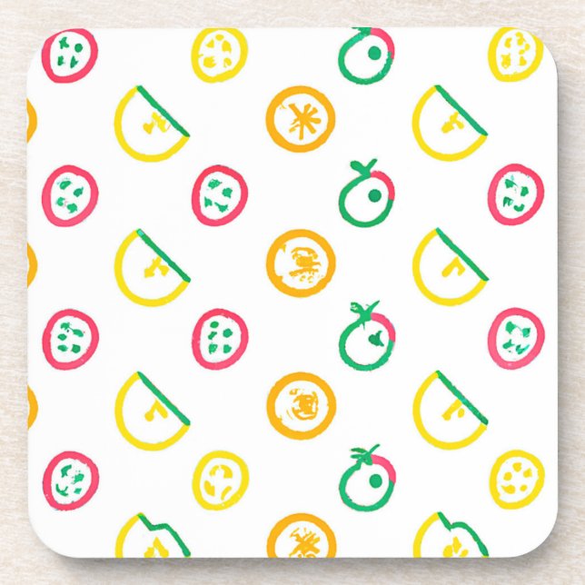 Posavasos Pintura de Patrones Cutetos. ¡Hazte con una en Zaz (Frente)