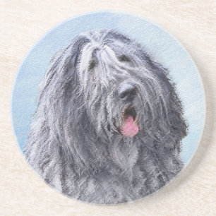 Posavasos Pintura de perro pastor de Bergamasco - Perro orig