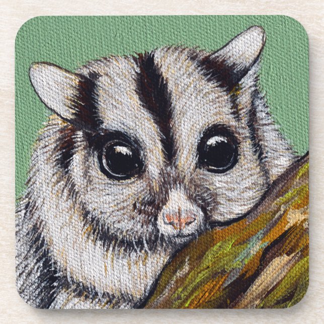 Posavasos Pintura de Sugar Glider (Frente)