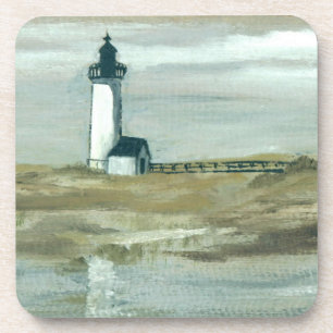 Posavasos Pintura del faro de Annisquam
