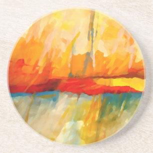 Posavasos Pintura expresionista abstracta moderna