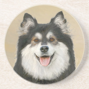 Posavasos Pintura finlandesa de Lapphund - Arte de Perro ori