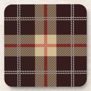 Posavasos Pintura geométrica escocesa de estilo paternal