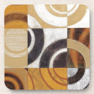 Posavasos Pintura moderna con patrones circulares