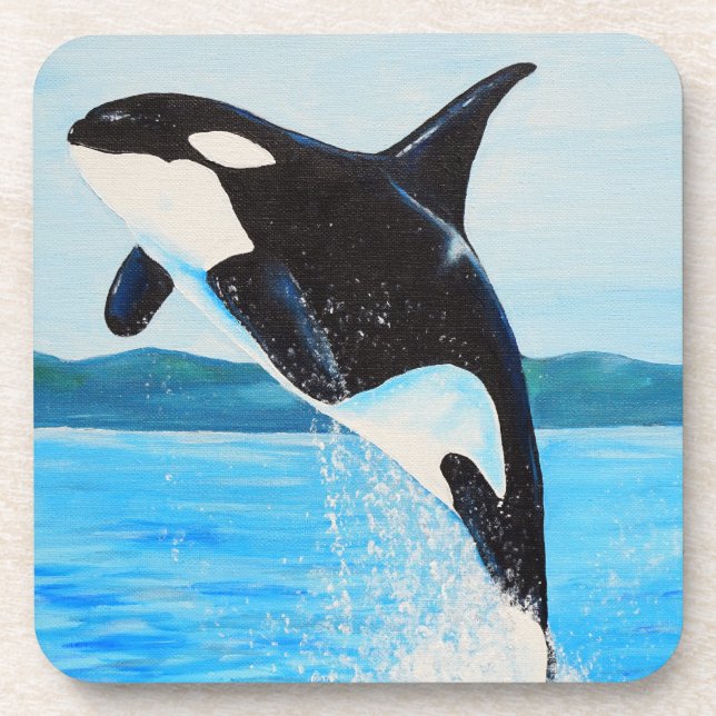 Posavasos Pintura Orca (Frente)