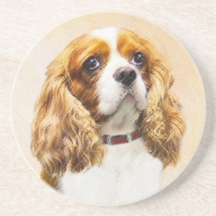 Posavasos Pintura original de Cavalier King Charles Spaniel