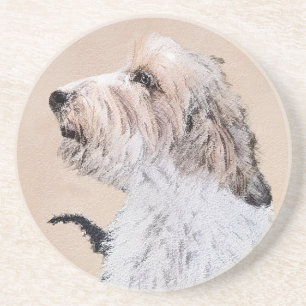 Posavasos Pintura Petit Basset Griffon Vendéen - Arte de per