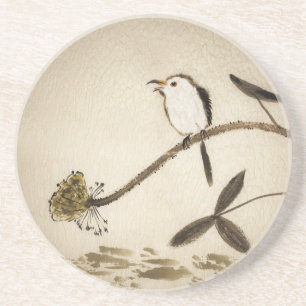Posavasos Pintura tradicional china de la tinta con los