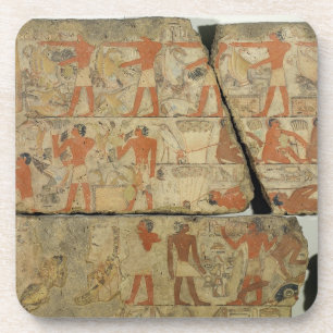 Posavasos Pinturas de la tumba de Metjetji, de Saqqara,
