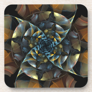 Posavasos PinWheel Abstract Art Cork Coaster