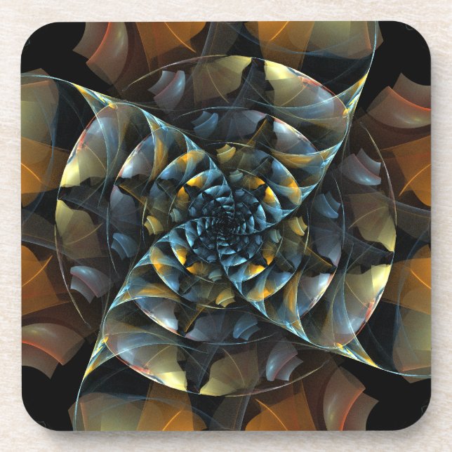 Posavasos PinWheel Abstract Art Cork Coaster (Frente)