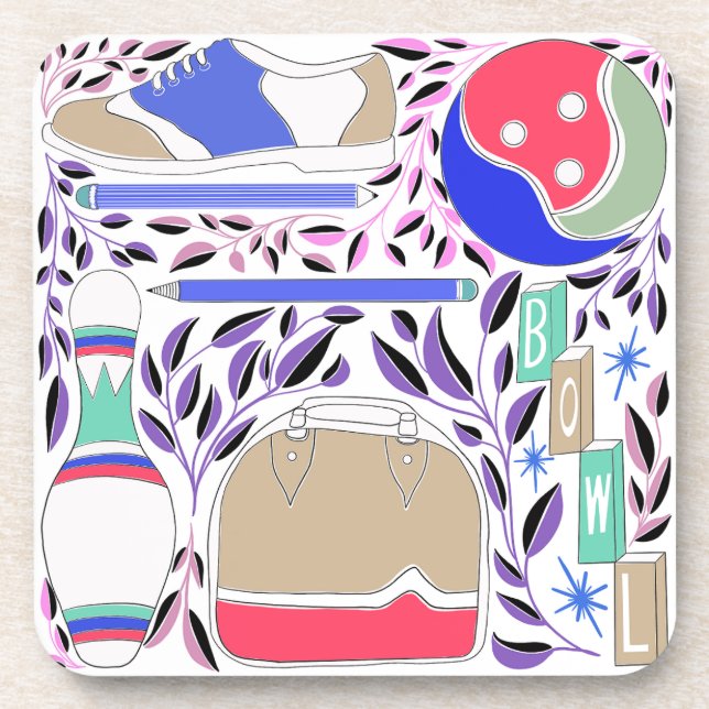 Posavasos Pinza y bolsita de arte popular inspirada en la co (Frente)